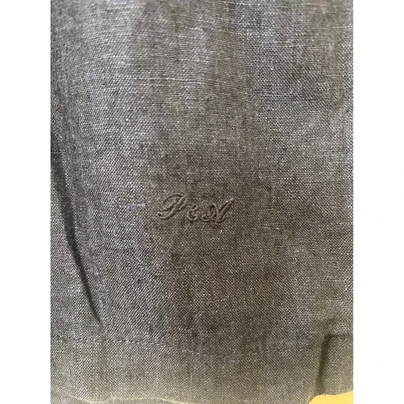 Porter & Ash Men Navy Blue 100 Linen Premium Collection Shorts Size 38 NWT - Picture 5 of 7